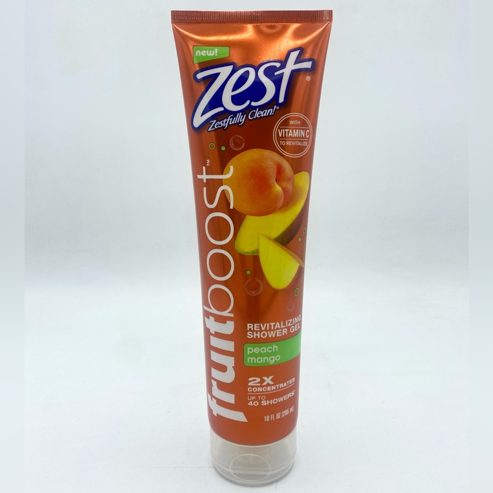 Zest FruitBoost PEACH MANGO Revitalizing Shower Gel Body Wash 10oz Discontinued